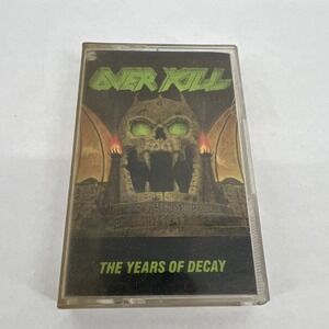 OverKill - The Years Of Decay - Cassette Tape   1989  PLAY TESTED / SOUNDS GREAT